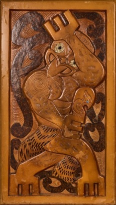 A Prison Art Carved Panel