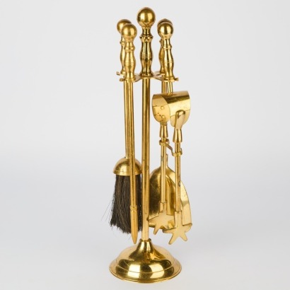 A Vintage Fireplace Utensil Set