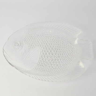A Modern Glass Fish-Form Dish