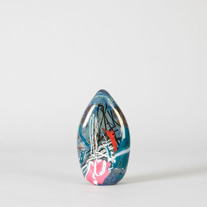 A Keith Grinter Handpainted Paperweight