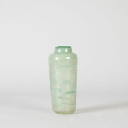 A Midcentury Art Glass Shoulder Vase