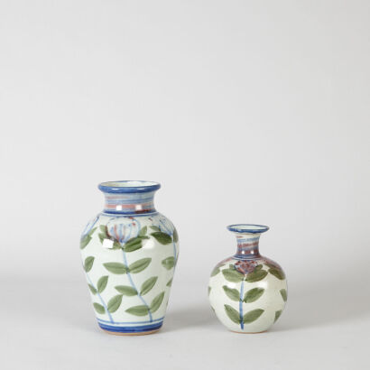 A Pair of New Zealand Pottery Vases