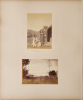 UNKNOWN PHOTOGRAPHER An Album Page Featuring a Portrait of Guide Kate and Guide Maria and a Photograph of Parawera, a Photograph of the Otira Gorge and of the Bridge over Waimakariri Gorge