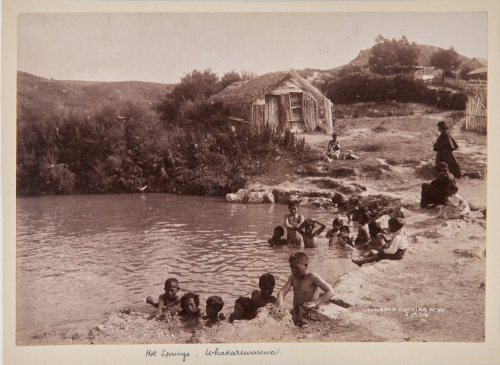 JOSIAH MARTIN Children Bathing Whakarewarewa