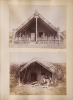UNKNOWN PHOTOGRAPHER Portrait of Patara Te Ngungukai, Whakarewarewa by Unknown Artist with Photograph of Māori Whare by Josiah Martin with Photograph of Te Kooti's House by Unknown Artist - 2