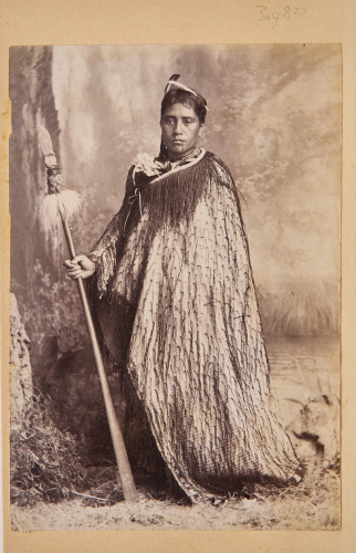 JOSIAH MARTIN Studio Portrait of Unidentified Māori Wahine