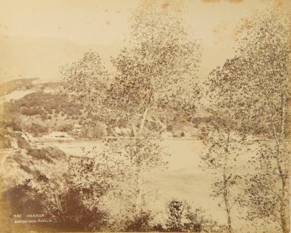 BURTON BROTHERS A Group of Five Burton Brothers Photographs of Various South Island Landscapes Including Akaroa, Timaru Garden, Christchurch, Avon River