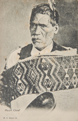 F.T.SERIES Postcard of Rewi Maniapoto, leader of Ngāti Paretekawa. A hapu of Ngāti Maniapoto and a significant figure in Waikato during the Kingitanga movement of the 1860's