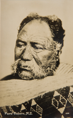 TANNER BROS. LTD Postcard of Paora Tuhaere (c.1825-1892), paramount chief of the Ngāti Whātua iwi of Auckland and one of New Zealand's most significant 19th-century Māori leaders