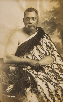 FREDERICK GEORGE RADCLIFFE RPPC postcard of an unidentified Māori man