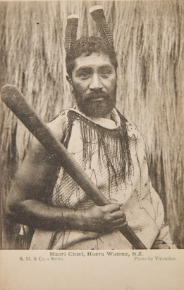 S.M. & CO Postcard of Māori Chief, Hoera Watene.