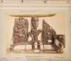 JOSIAH MARTIN Album Page Featuring a Study of Carved Objects Including a Putatara, Rou Kakahi and Patutu Pataka and a Study of a Kumete and Waka Huia by Josiah Martin - 3