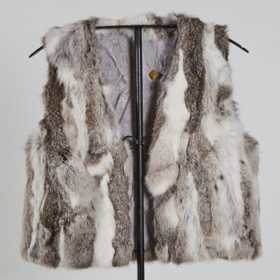 A Rabbit Fur Vest with lining
