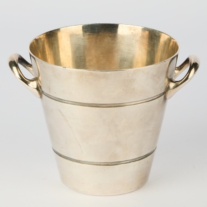 A Mappin & Webb Mid-century Ice Bucket with Seahorse Emblem