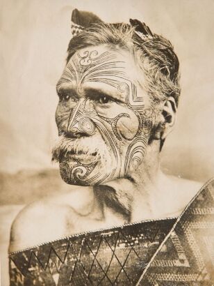 UNKNOWN PHOTOGRAPHER Photograph of an Unknown Māori Man (possibly Mahuta Te Toko)