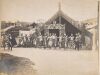UNKNOWN PHOTOGRAPHER Haka Outside Te Rauru Meeting House, Whakarewarewa