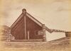 BEATTIE & SANDERSON An Album Page Featuring a Landscape of Tikitere by Beattie & Sanderson and a Photograph of a Māori Group in Traditional Clothing Posing in Haka Formation by Josiah Martin