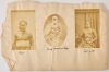 UNKNOWN PHOTOGRAPHER A Page Featuring the Portrait of Fijian King Cakobau and Two Other Fijian Portraits