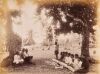JOSIAH MARTIN An Album Page Featuring a Photograph of Tapa Making in Tonga by Josiah Martin and Another Picture of Tapa Making by an Unknown Photographer