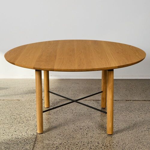 A Simon James Underline Round Dining Table