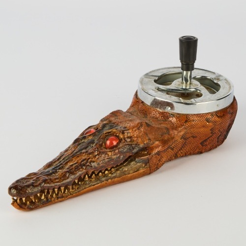 A Taxidermy Aligator Ashtray