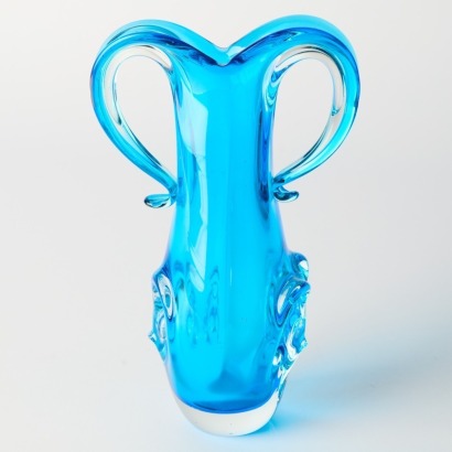 A Blue Murano Art Glass Vase