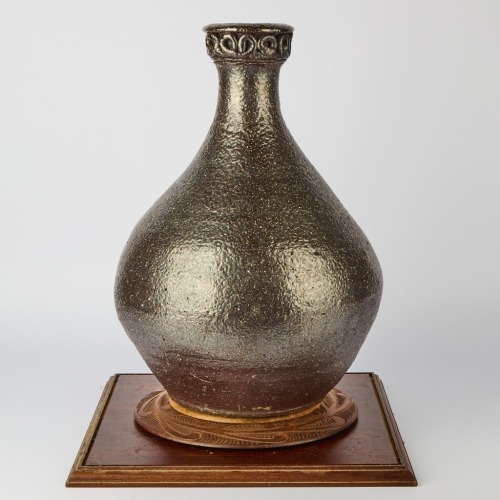 An Extremely Rare and Important Barry Brickell Floor Pot Coal Fired Salt Glaze, 1970