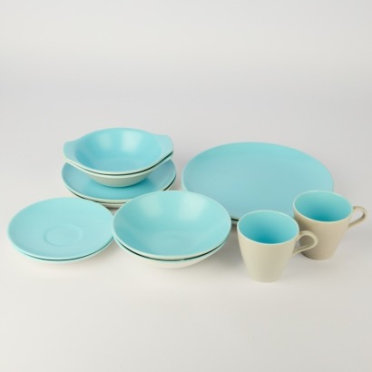A Poole Pottery 12 Piece 2-Place Setting