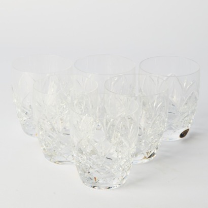 A Set of Six Bohemia Crystal Tumblers