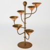 A Mid Century Modern Copper & Steel Candelabra
