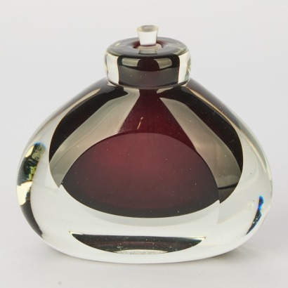 A Large Murano Sommerso Perfume Bottle