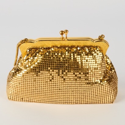 A Boxed Oroton Gold Mesh Purse