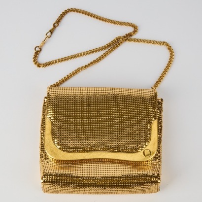 A Boxed Oroton Gold Mesh Bag