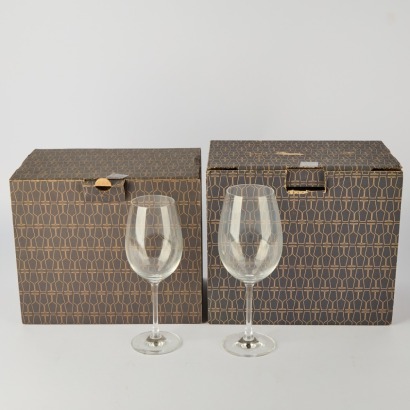 A dozen Schott Zwiesel Crystal Wine Glasses six Red Wine and six White Wine Glasses in original Boxes