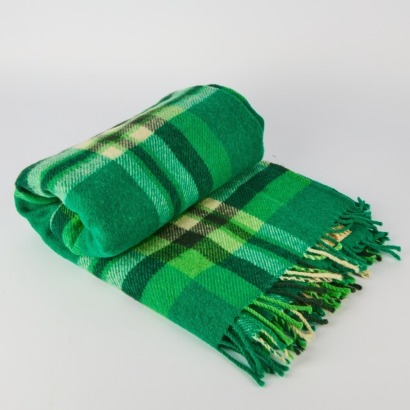 A Vintage Tiki Label Picnic Rug by Onehunga Woollen Mills