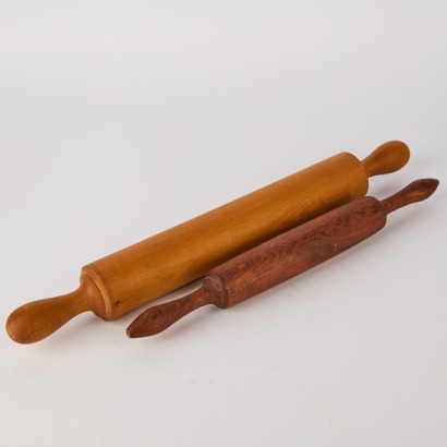 A Pair of Hand Turned Wooden Rolling Pins