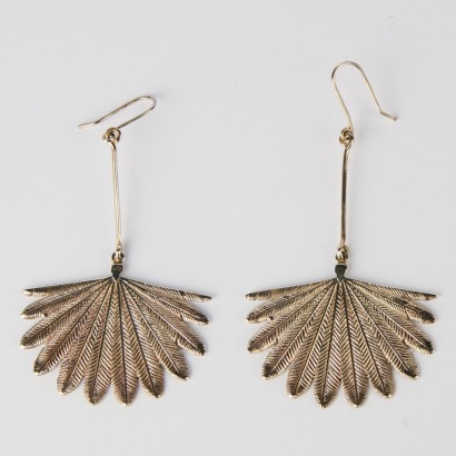 A Pair of Boh Runga Sterling Silver Fantail Earrings