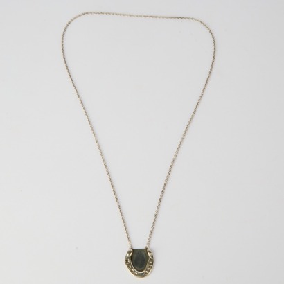 A Vintage 1920s Sterling Silver Horse Shoe Necklace