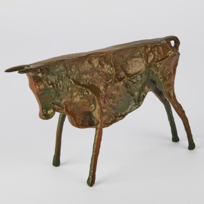 A Metal Bull Ornament