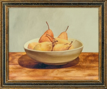 A Framed Still Life Print Signed Bird