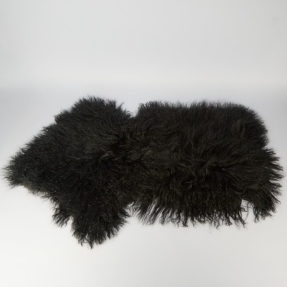A Pair of Tibetan Lamb Hide Cushion Covers with lining