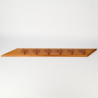 A Vintage Timber Six-Peg Coat Rack