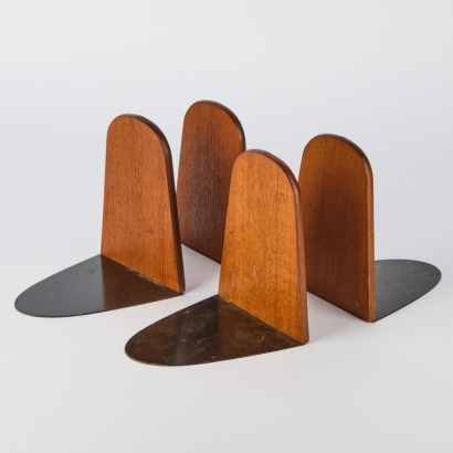 A Set of Four MCM Teak Bookends