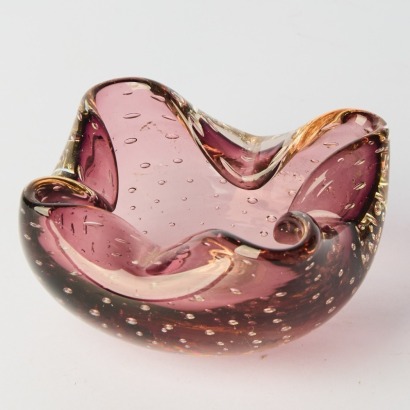 A Murano Art Glass Bullicante Ashtray