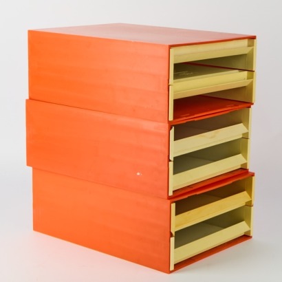 A Set of Three Vintage Ornalon Desk Filers, Switzerland c. 1970s