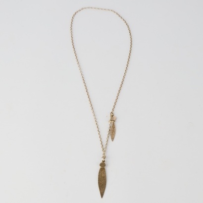A Karen Walker Sterling Silver Botanical Necklace