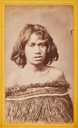 THOMAS EDWARD PRICE Three studio bust portraits of young unidentified wahine Māori.