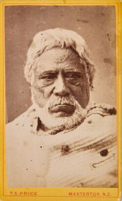 THOMAS EDWARD PRICE Three studio portraits. Ngatuere Tawhirimatea Tawhao, and two unidentified Māori men