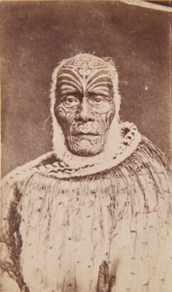 SAMUEL CARNELL Two studio portraits. Ihaka Whaanga, a notable New Zealand rangatira, assessor and military leader of Ngati Rakaipaaka iwi, connected to Ngāti Kahungunu. Wiki Hunia, a prominent member of the Ngāti Apa Iwi from the Rangitīkei district.