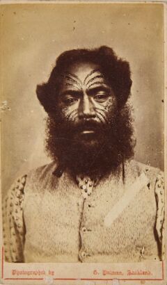 PULMAN'S PHOTOGRAPHIC STUDIO Two portraits of Māori men. Hori Ngakapa Te Whanaunga, a leader of the Ngāti Pāoa Iwi, and Te Reti Ngataki